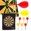 15in Magnetic Dart Board with 6 Dart Safety Magnet Doublesided Printing Dart Lint