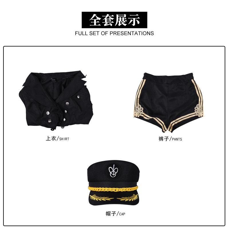 Zhang Yuanying, the same style cos suit, white navy style stage suit, singing suit, women's group stage performance suit, stage performance