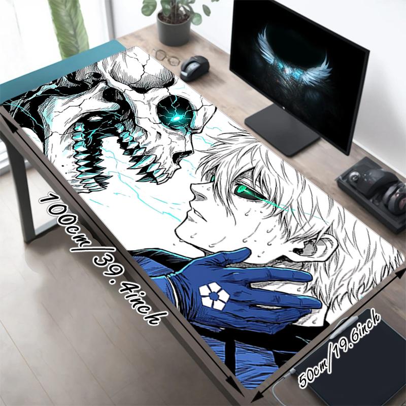 1Pc Skull Crossbones Embrace Gaming Mouse Pad Keyboard Desk Mat Non-slip Rubber Lock Edge Waterproof Computer Mousepad for Office Home Decor Es150