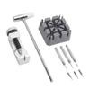 9Pcs Silver Watch Movement Holder Stand Mini Hammer & Punch Pin Set  Watch Link Pin Removal