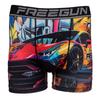 Men's Multicolor Car and Graffiti Print Boxer Shorts