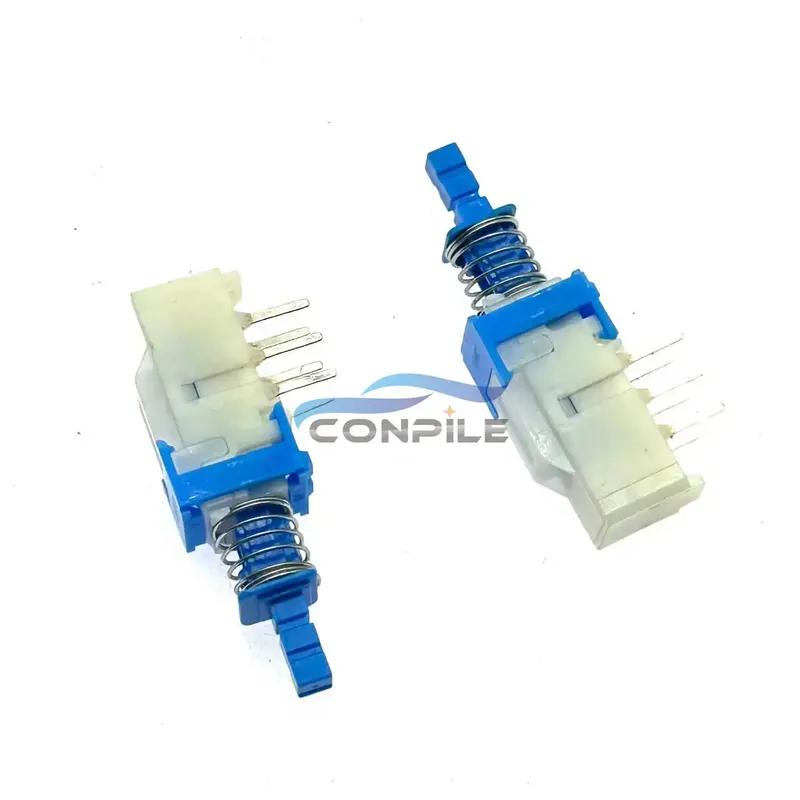 2pcs for ALPS power amplifier key switch button in-line double row 6 feet without lock 42MM