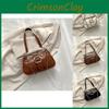 Chic Pu Leather Shoulder Bag For Women Trendy Street Style Chain Strap Hobo Bag