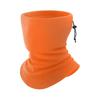 Fleece Neckerchief Scarf Solid Color Adjustable Drawstring Warm Polar Fleece Riding Face Guard Cold Weather Scarf