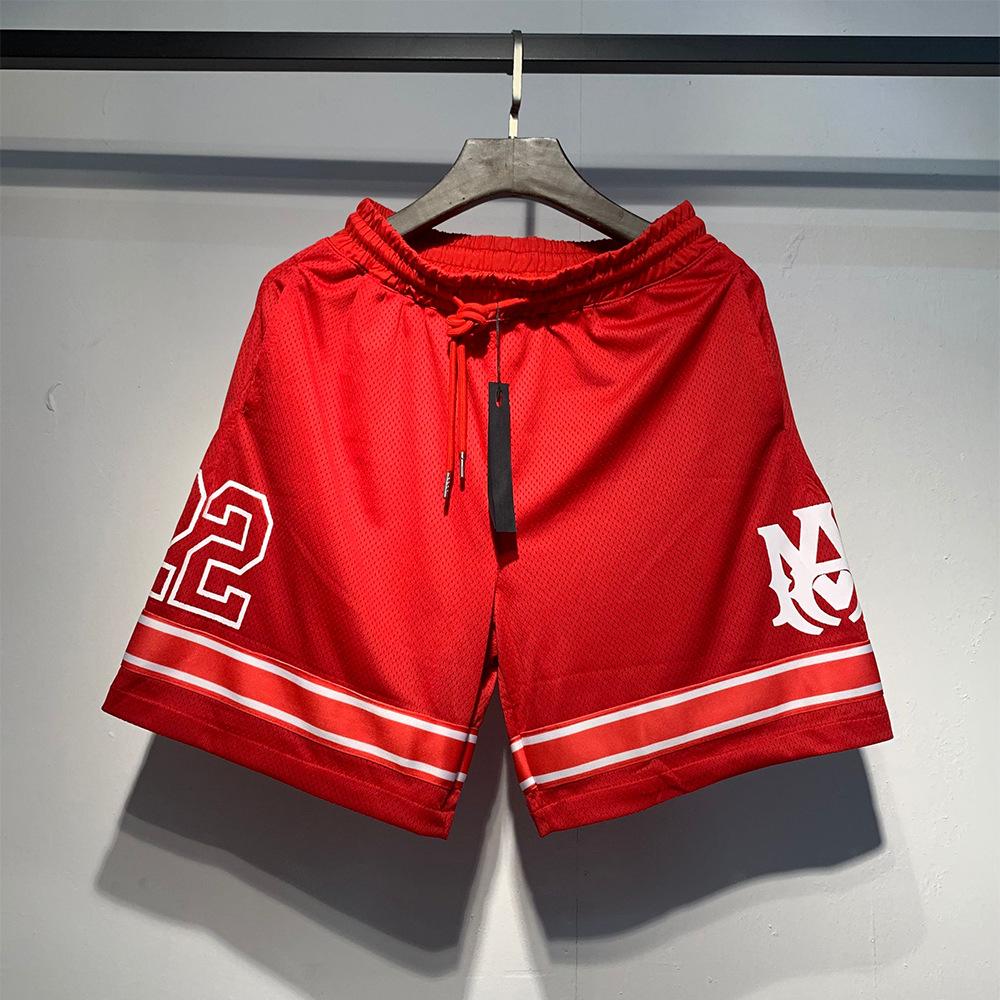 Мужская футболка American Trend Mesh с круглым вырезом и коротким рукавом, с принтом буквы «22»