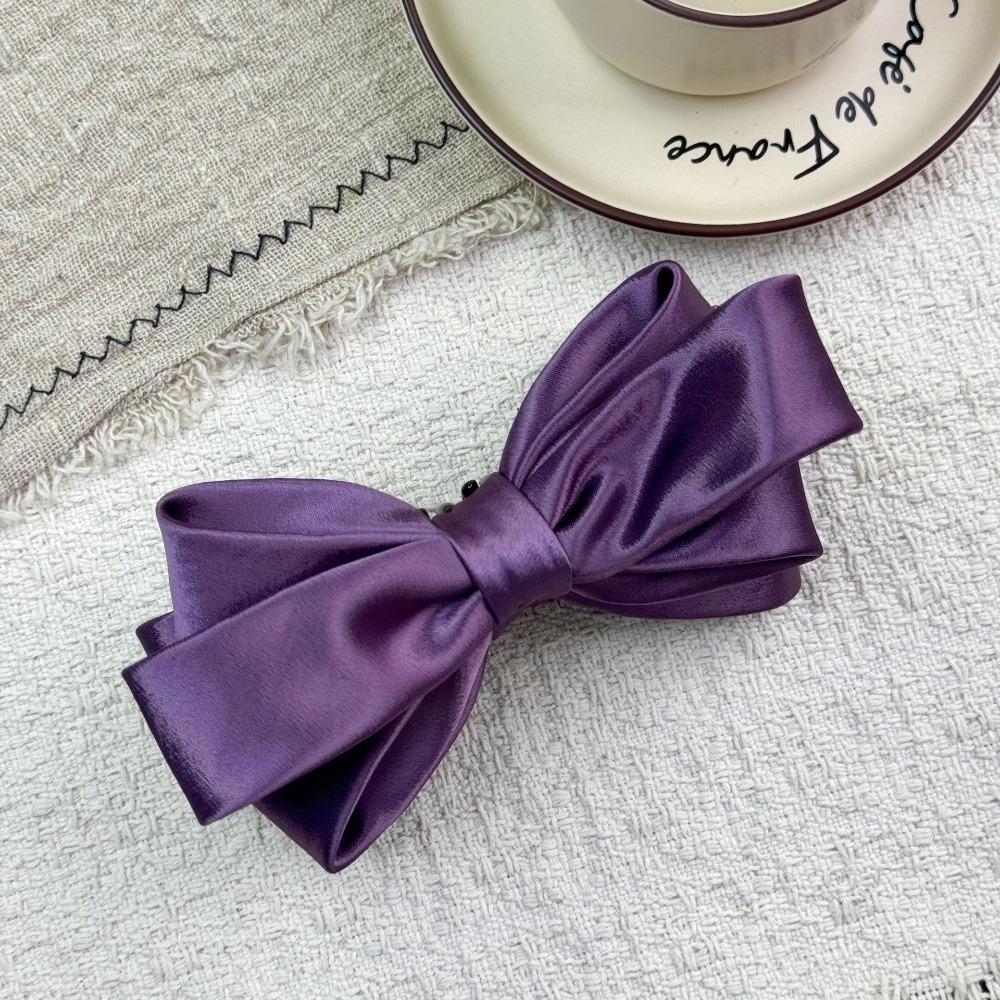 Curved Structure Bow Hair Clip Strong Grip Korean Style Hair Clip New Banana Hair Clip Daily Wear
