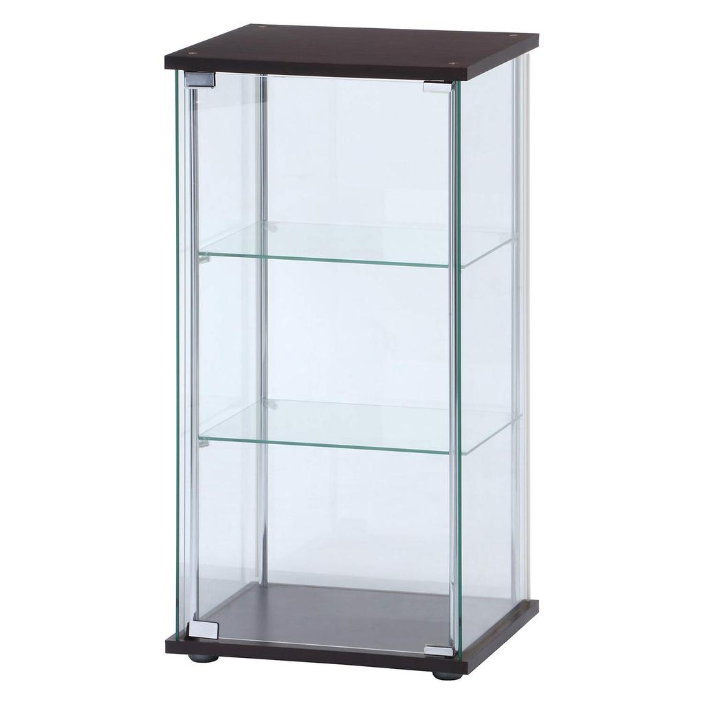 Футляр для коллекционной фигурки Fuji Boeki, 3 яруса, ширина x глубина x высота 86 см, коричневое закаленное стекло, полностью стеклянная сборка, продукт 96049 42,5 36,5