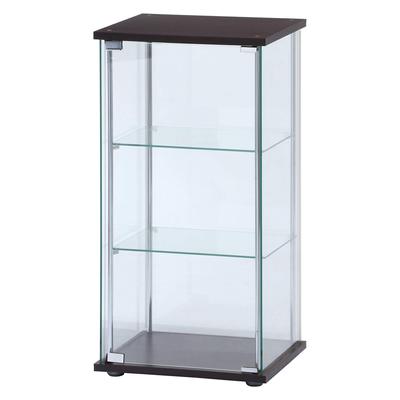Футляр для коллекционной фигурки Fuji Boeki, 3 яруса, ширина x глубина x высота 86 см, коричневое закаленное стекло, полностью стеклянная сборка, продукт 96049 42,5 36,5