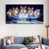 DIY Diamond Painting Majestic Wolf Pack Cross Stitch Kit Mosaic Art Diamond Painting Full Circle/Square Diamond Home Decoration