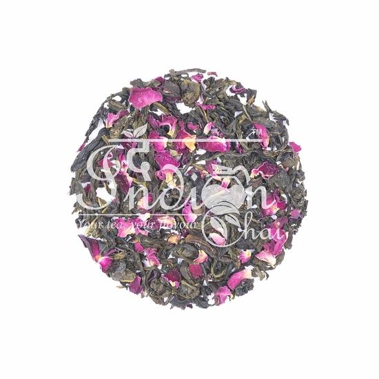 The Indian Chai - Rose Green Tea 200g with Gulab Rose Petals for Glowing Skin, Rich In Vitamin C, Natural Stress Buster, Helps with Immunity