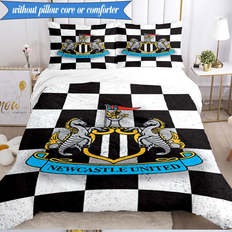 3PCS United Crest Printed Soft Bedding Set,Including 1pc Duvet Cover And 2pcs Pillowcases Perfect for Bedroom, Dormitory, Fan gift