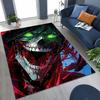 Anime Attack On Titan Eren Mikasa Cartoon Rug for Bedroom Living Room Sofa Home Doormat Decor,Kids Play Non-slip Floor Mat Gift
