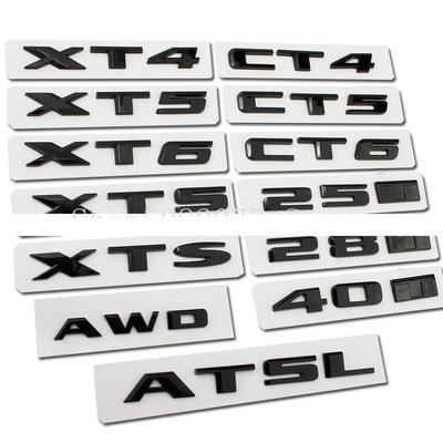 Cad +illac буквенная эмблема 25T 28T 40T CT4 5 6 XT4 5 6 XTS ATSL AWD Стайлинг автомобиля задний багажник наклейка с паспортной табличкой