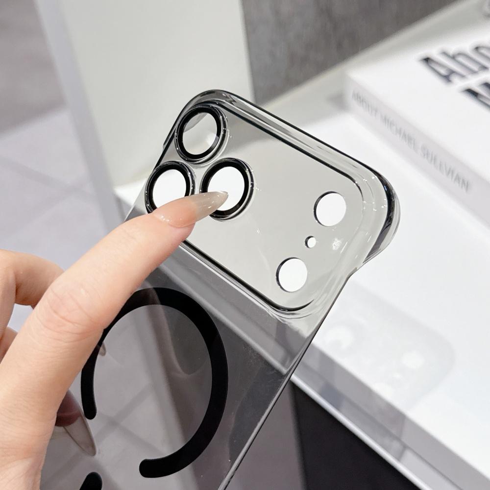 Clear UltraThin FrameLess For Magsafe Phone Case For iPhone Air 16 15 14 Plus 13 12 11 17 Pro Max Magnetic Wireless Charge Cover