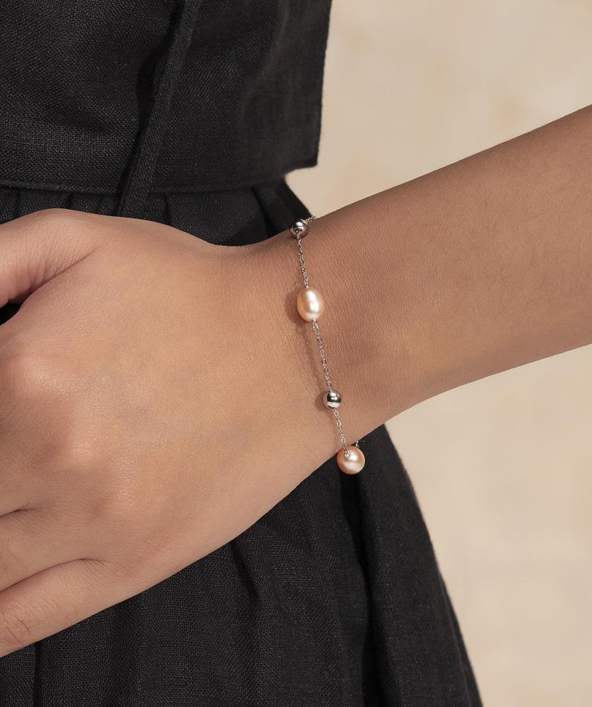 Olivia Burton Тренд у моря Жемчужные бусины Серебряный Аутентичный 24100203 Браслет, Импортный, Женский,