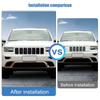 ABS Car Grille Cover Decoration Stickers  For Jeep Grand Cherokee 2014-2016 Car Exterior Accessories