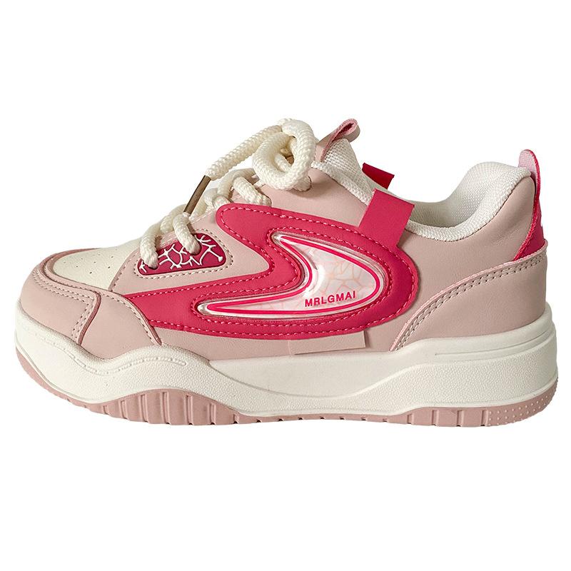 B2202 латексная стелька/толстая подошва из допамина, женские туфли 2025 года, новые туфли с круглым носком, белые туфли