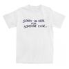 Benson Boone Singer Print Tshirts Sorry I'm Here for Someone Else Single 2025 T-shirt Cotton Tees Unisex Streetwear Graphic Tops