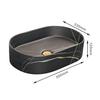 Bathroom Counter Top  Ceramic Sink Rectangular Lavatory Porcelain Oval Wahsbasin