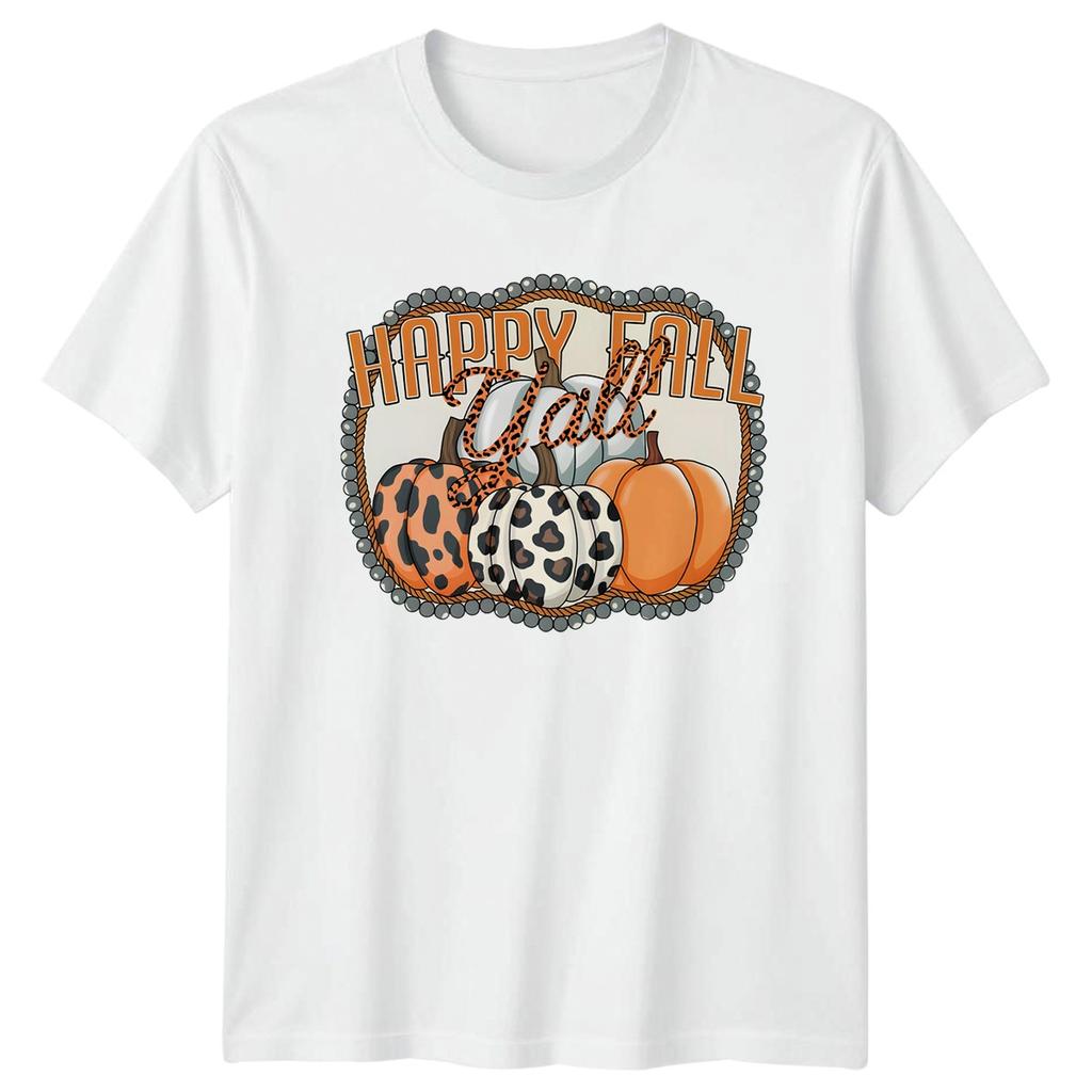 Happy Fall Yall Unisexs TShirt Autumn Pumpkin Gift For Her