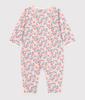 Petit Bateau Footless Romper 12 74cm A0E6A, Off-White/Multicolor, Months,