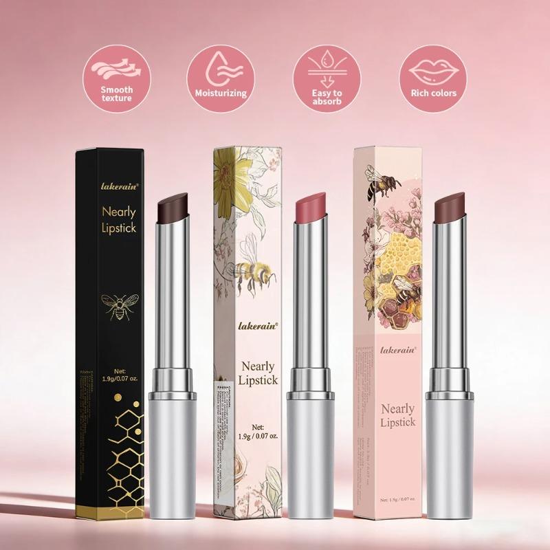 3pcs Honey Tinted Lip Balm Moisturizing Nourishing Sheer Lightweight Lip Color Long Lasting Suitable for All Skin Tones