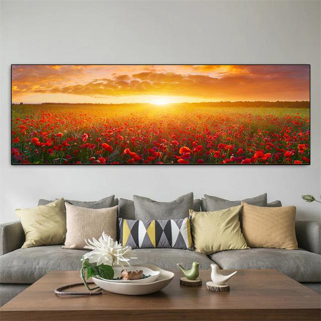 Пейзаж, черно-белый красный MAC, холст, живопись, постеры с природой и принтами, настенные художественные фотографии, домашний декор для гостиной, без рамки