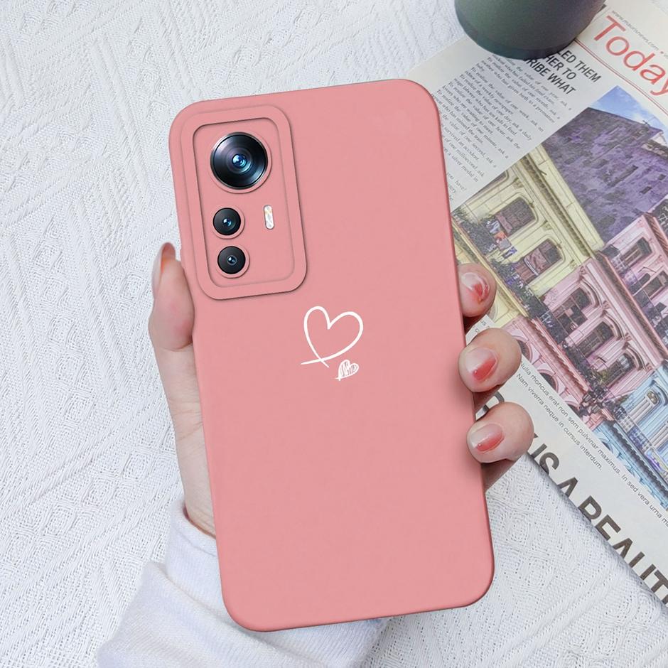 For Xiaomi 12T Case Hot New Design Cute Cat Butterfly Cartoons Matte Liquid Silicone Shell For Xiaomi 12T Pro Ultrathin Fundas