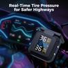 Мотоциклетные TPMS Системы сигнализации для шин на солнечной энергии в режиме реального времени с 2 внешними датчиками Система контроля давления в шинах Температурная сигнализация