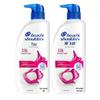 Набор из двух шампуней Head & Shoulders против перхоти Silky Smooth.