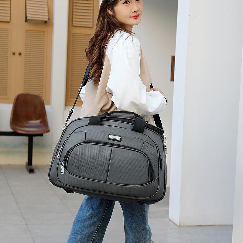 Портативная дорожная сумка большой вместимости с ручной загрузкой и уменьшением давления для краткосрочных деловых поездок