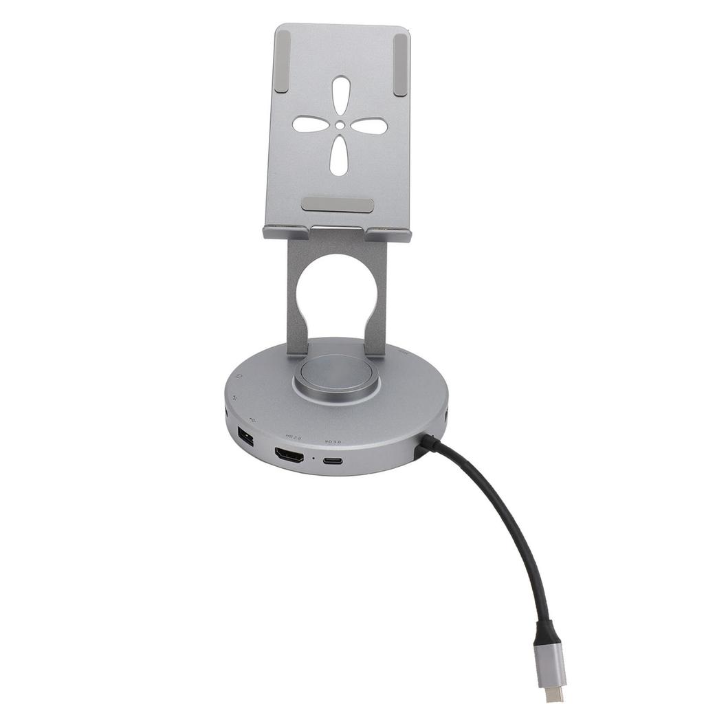 10 в 1 USB C HUB Подставка вращающаяся подставка для планшета типа C с 4K HD мультимедийным интерфейсом USB C 2.0 3.0