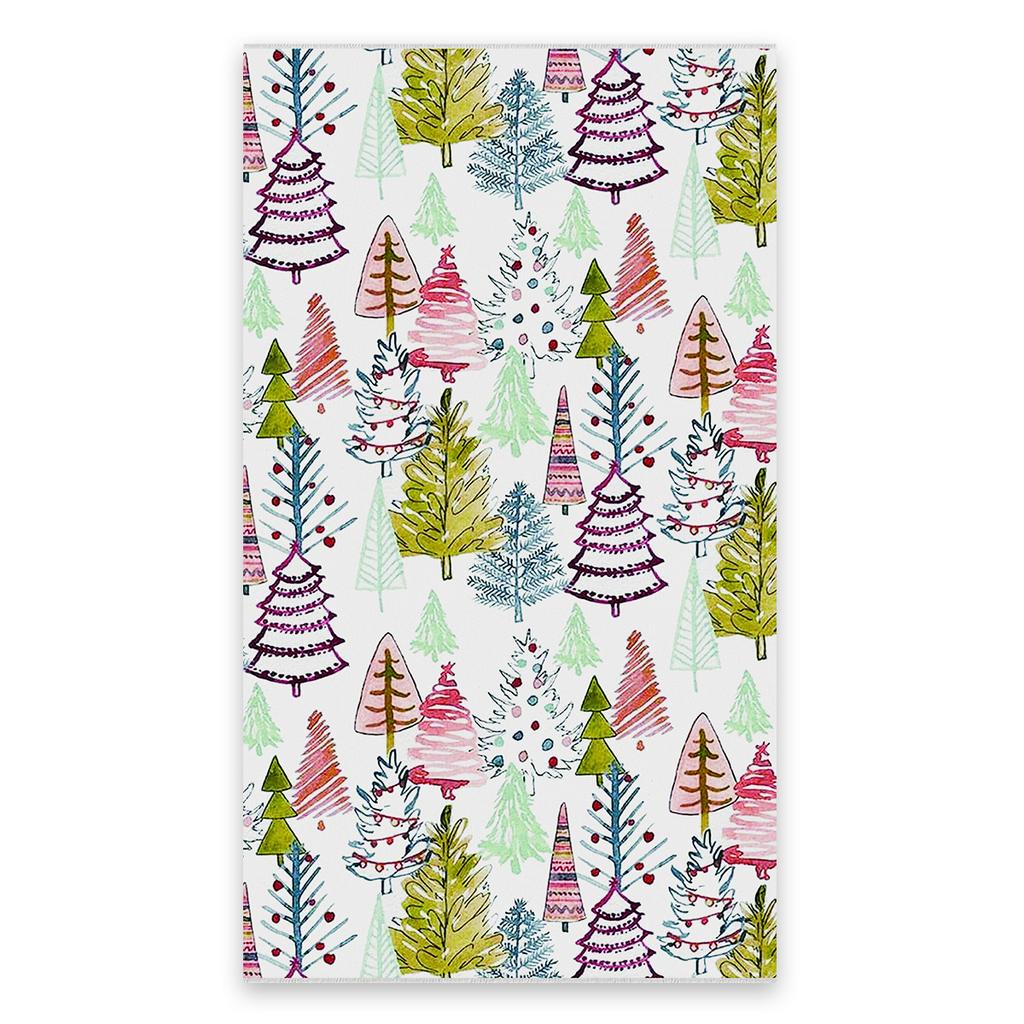 Cross-border New Product Hot-selling Models, Christmas Day Printed Towels, Kitchen Water-absorbing Small Towels, Hand Towels, To Customize