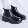 Мужские ботинки Chelsea 2024 года, высококачественные мужские ботинки Slip On, зимние, с круглым носком, на короткой платформе, водонепроницаемые, модные ботинки