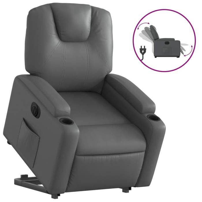 VidaXL Electric Recliner, Relaxation Chair with Adjustable Backrest and Footrest, Living Room Seat, Modern, 3204447