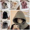 Scarves Balaclava Hat Beanie Hat Knitted Scarf Cute Winter Cap  Outdoor