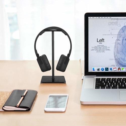 FEYCH Aluminum Alloy Headphone Stand, Easy to Assembly, Simple and Stylish, Compatible with Audio-Technica Gaming, Playstation, AKG KingTop, and More