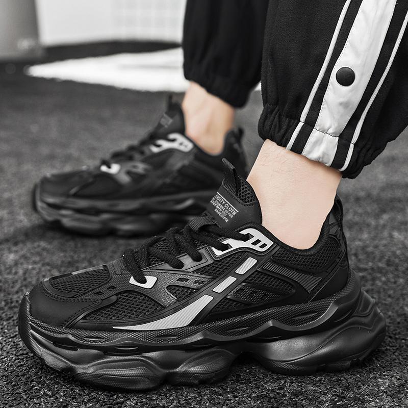 Папины туфли мужской летний стиль противоскользящие дышащие износостойкие модные с защитой от запаха спортивные повседневные туфли для увеличения роста