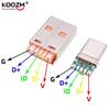 Быстрая зарядка PD Type-C USB 65 Вт 5 А Штекер Папа Пайка С 5-контактной платой + Type A Папа 5-контактный USB DIY OTG Зарядка Данных DIY НАБОР