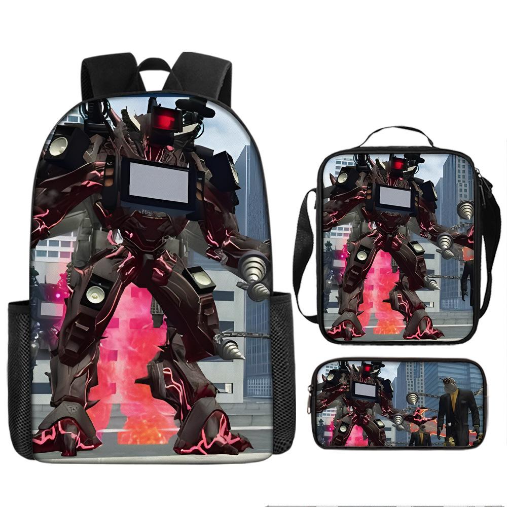 Туалетный человек пародия школьный рюкзак новый ученик рюкзак ранец пенал