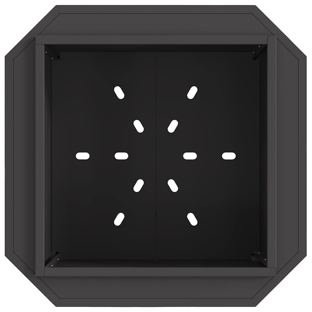 Smoke Free Fire Pit Black 58 x 58 x 51 cm
