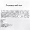Xiaomi 132 Keys Crystal Transparent Keycaps For MX Switch Mechanical Keyboard Similar SA Profile Keycap ISO Enter RGB backlit Key Caps