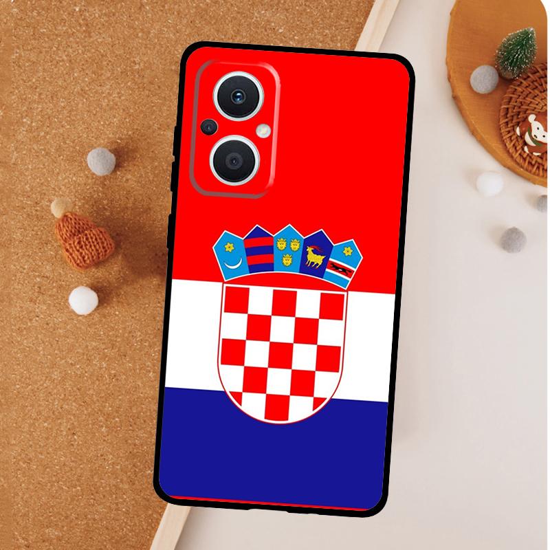Croatia flag Phone Case For OPPO Reno 13 F 12 F 11 8T 7 8 10 Pro OPPO Find X8 X6 Pro X3 X5 Lite Cover