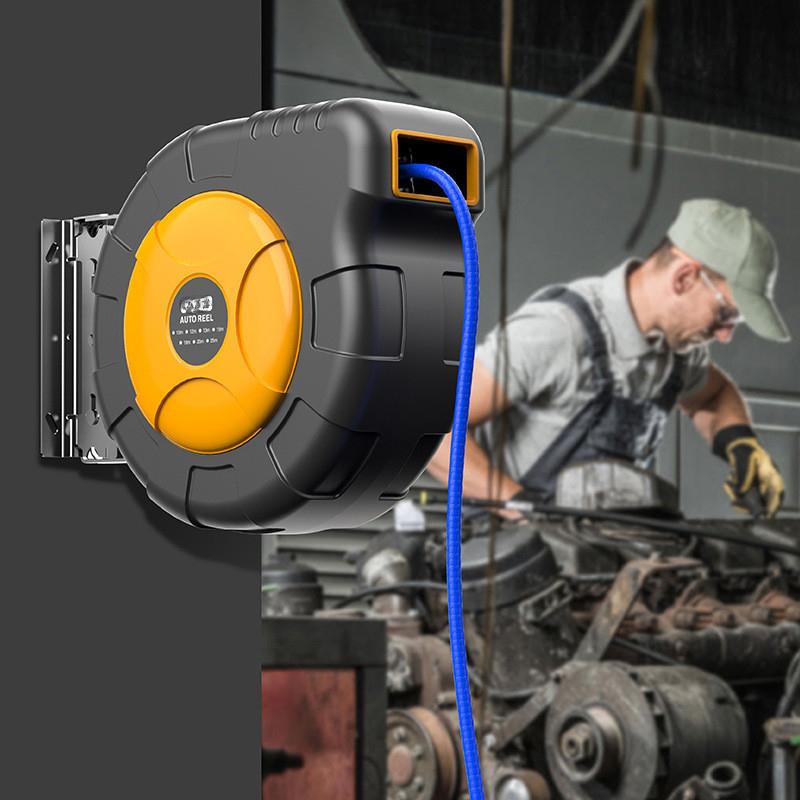 Настенное устройство для хранения труб  Автомобильное обслуживание Устройство для намотки труб Автоматическая выдвижная катушка для шланга