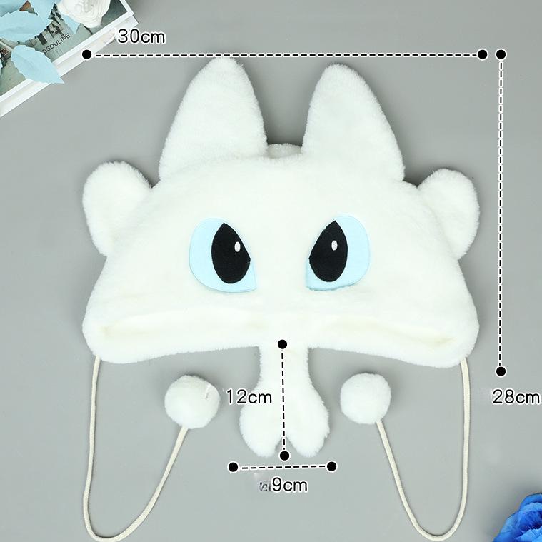 Милая вязаная шапка с мультяшным драконьим ушком, модная парная вязаная шапка, осенне-зимняя теплая удобная шапка