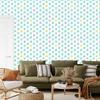 Palm Leaves Wallpaper White, Mint and Cream for Living Room and Bedroom 50x1000