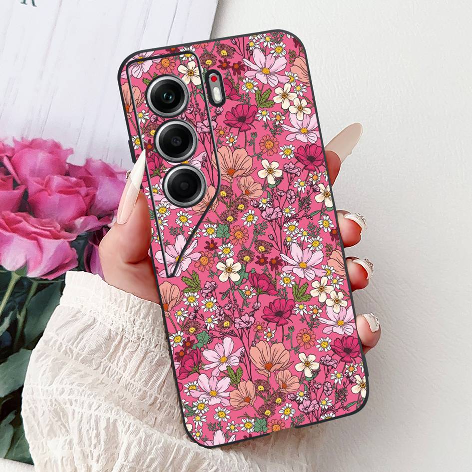 Чехол для Tecno Camon 40 2025 Новый Популярный Узор Бабочка Цветок Мягкий Силиконовый Чехол для Телефона Для Tecno Camon40 Pro CM6 CM5 Бампер