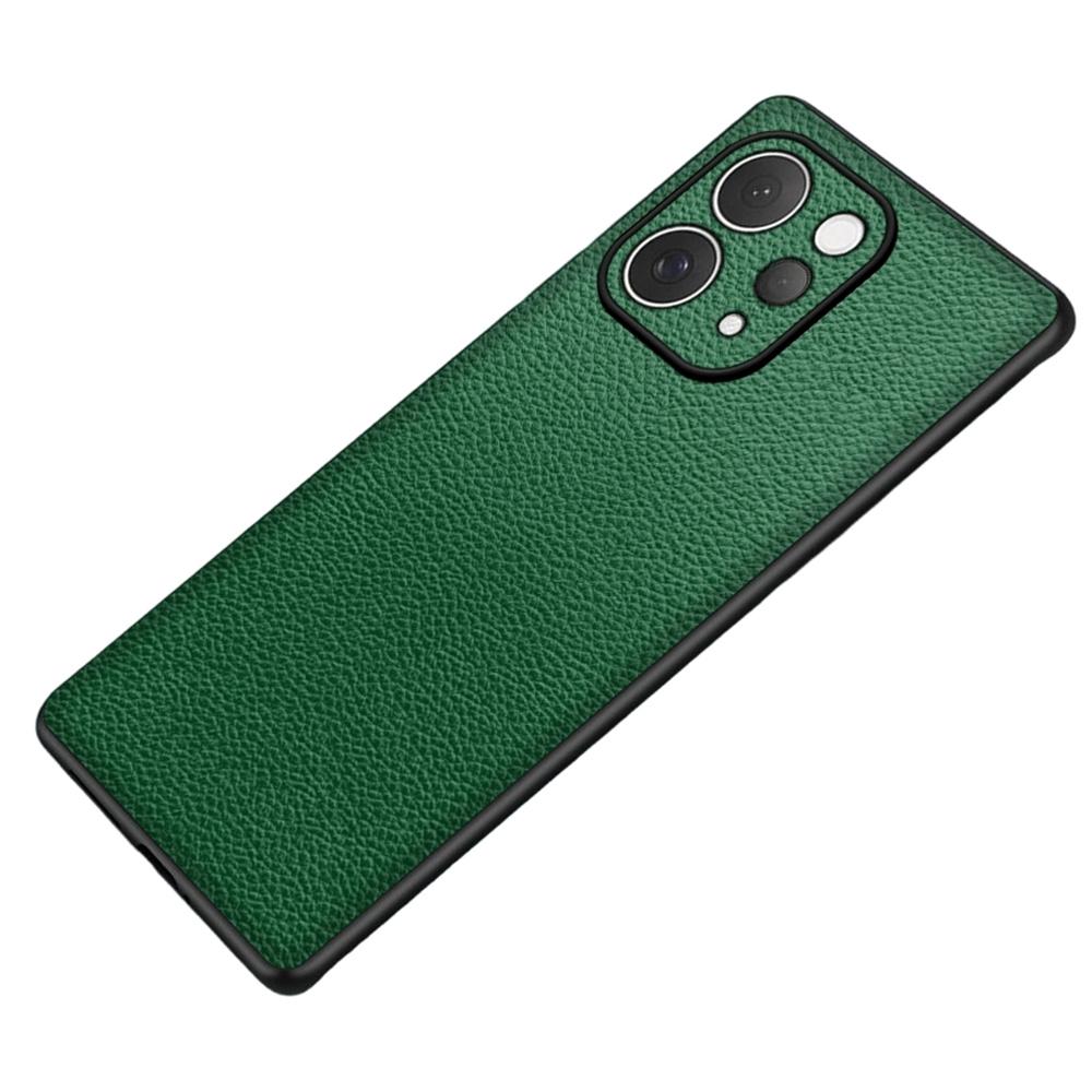 Чехол для vivo S50 5G, текстура личи, покрытие из ПУ-кожи, ПК + ТПУ, защитная задняя крышка телефона