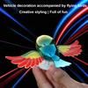 Cute simulation flying bird car decoration stickers for engine hood, roof, rearview mirror, trunk lid, SUV exterior decoration