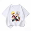 Demon Slayer Q Version Anime Kids Boys Girls T‑Shirt Casual Short Sleeve Tee Children Summer Wear Tops